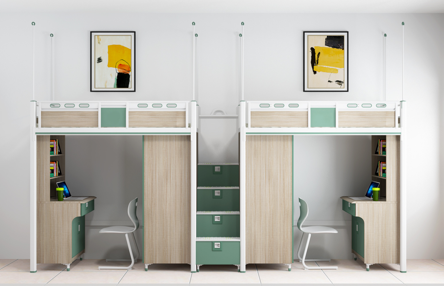 两联两位走梯公寓床